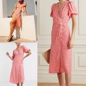 Faithfull The Brand Dress Fran Midi Floral Australia NWT $179